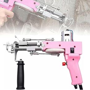 Tufting Gun, 2 in 1 Dual-use Rug Tufting Gun Kit, Electric Carpet Weaving Flocking Machine, Cut Pile and Loop Pile, Home Embroidery Machine, for Weaving Art