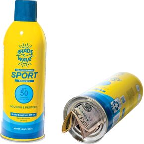 Fake Sunscreen Can Diversion Safe - Hidden Safe for Money Stash - Secret Compartment and Hidden Storage Fun Gag Gift Prank & Book Safe Alternative