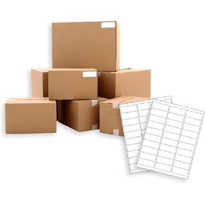2.625" x 1" - Laser Sheet Labels (30-Up). Pack of 30000. Adhesive Sticks for Shipping and mailing