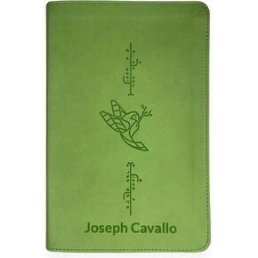 Personalized ESV Compact Kids Bible English Standard Version Faux Leather Holy Bible for Church, School, or Bible Study - Custom Name Engraving | Ideal for Christian & Religious Celebrations | Green