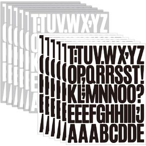 Alphabet Stickers 12 Sheets 1 Inch Letter Stickers Vinyl Self-Adhesive Letters Number for Scrapbooking,Mailbox Labels, DIY Crafts Art Making&Classroom Decor (Multicolor, 1 inch) in Kuwait