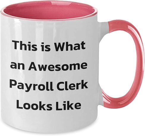 Gifts from Men for Payroll Clerk Christmas - Awesome Payroll Clerk Looks Like Two Tone Coffee Mug - Funny Inspiration in Saudi Arabia