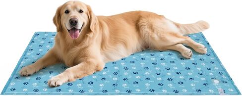 Ownpets Dog Cooling Mat, XX-Large 47 x 31 Inch Thick and Waterproof Cooling Pad for Summer, Water-Filled Pet Mat for Large Dogs, Leakproof Design for Crate, Bed, Sofa, Floor and Car Seat in Saudi Arabia