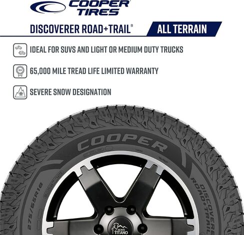 Cooper Discoverer Road and Trail AT All-Terrain Tire, 255/70R17 SL 112T, Set of 1 in Saudi Arabia