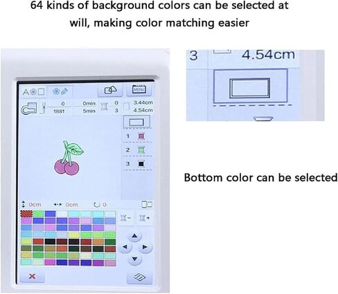 آلة الخياطة التلقائية ، آلة تطريز متعددة الوظائف مع شاشة لمس LCD ، 158 تصميمات مدمجة/210 رسائل مدمجة/30 حدود/دعم قرص U. in Saudi Arabia