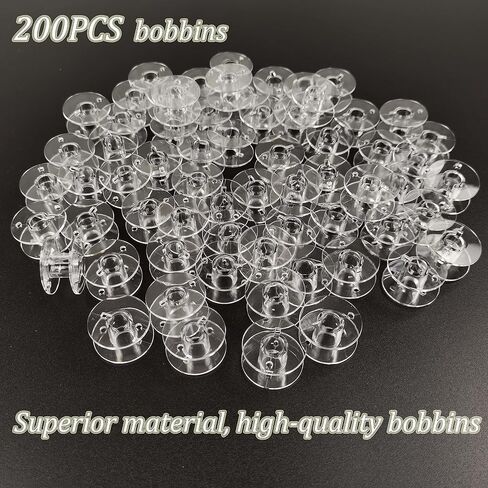 Ceeyali 100 Pcs Transparent Sewing Bobbins Compatible for Multiple Sewing Machine Like Brother Sewing Machine etc (100 Pcs Transparent Bobbins) in Saudi Arabia