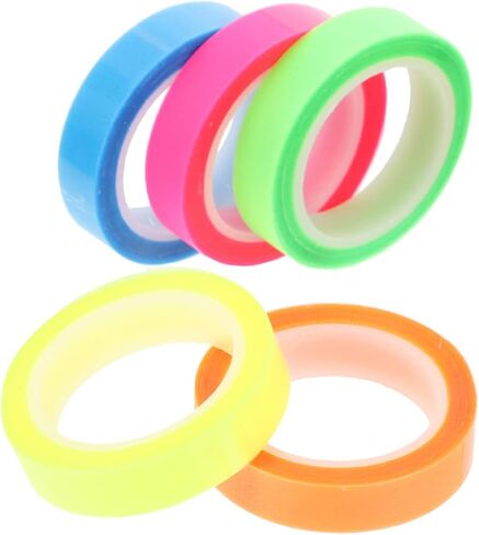 GADPIPARTY 5ROLLS شفافة جاف للمحو الجاف كتب الكتب لعلامات صفحة القراءة قابلة للإزالة شريط الكتب تمييز للبنين والبنات in Saudi Arabia