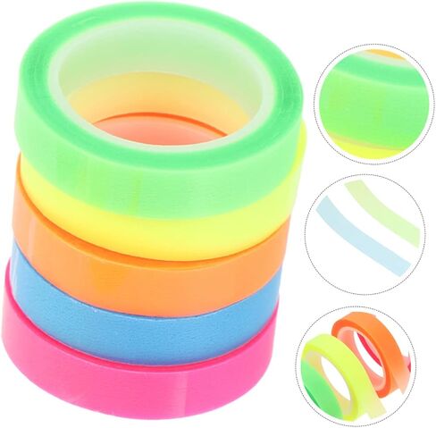 GADPIPARTY 5ROLLS شفافة جاف للمحو الجاف كتب الكتب لعلامات صفحة القراءة قابلة للإزالة شريط الكتب تمييز للبنين والبنات in Saudi Arabia