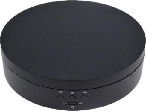 Motorized Rotating Stand, 5.4Inch Max Loading 6.6Lb Battery USB Use Display Turntable for Jewelry Cake 3D Curing Resin Prints Spinner Shelf(Black) in Kuwait