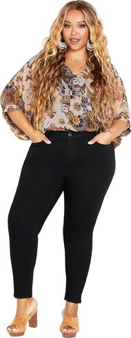 Avenue Women's Arnayork Plus Size Jean Bella Skinny in Saudi Arabia