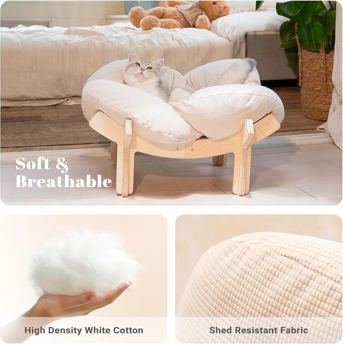 CHEERHOME PETS Elevated Cat Bed for Indoor Cats Couch Sofa Flower in Saudi Arabia