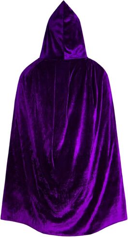 Kids Velvet Hooded Cloak Halloween Cosplay Costumes Children Cape Christmas Robe Festive Costumes for 3 to 16 Years in Saudi Arabia