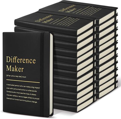 24 Pcs Employee Appreciation Gifts A6 Small Leather Journals Bulk Inspirational Different Maker Notebook Thank You Gift for Women Leadership Coworker Team Staff Christmas(Pastel Color) in Saudi Arabia