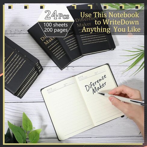 24 Pcs Employee Appreciation Gifts A6 Small Leather Journals Bulk Inspirational Different Maker Notebook Thank You Gift for Women Leadership Coworker Team Staff Christmas(Pastel Color) in Saudi Arabia