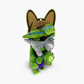 NANDOG My BFF Mini Dinos Plush Toy Set – Soft & Snuggly with Squeaker & Crinkle Paper – Perfect for Small Dogs, Puppies & Cats – Playtime & Cuddles