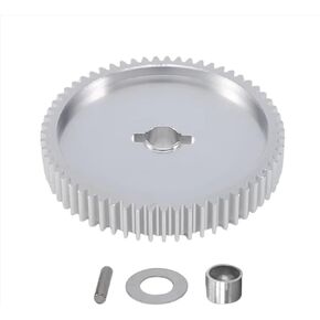 RC Spare Part Compatible with Tamiya for TT-01 TT01D TT01E 1/10 RC Car Upgrade Parts Spare Replacement Accessories Metal 61T Spur Gear 51004