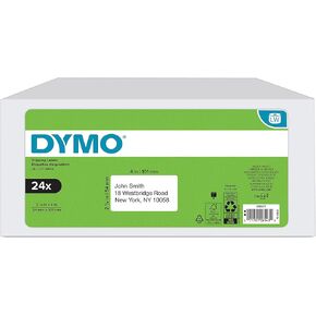 DYMO Authentic LabelWriter Standard Shipping Labels for LabelWriter Label Printers (30256), White, 2-5/16'' x 4'', 24 Rolls of 300