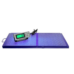 TREE LC-VS 400 مقياس بيطري ، سعة 400 رطل ، دقة 0.1 رطل ، مقياس ثقيل للماشية الرقمية مع قاعدة مضادة للانزلاق وشاشة LCD