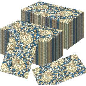 40pcs William Morris Guest Napkins Vintage Ploral Party Paper Fackins William Morris Theme Party Supplies Retro Botanical Wildlowers Discipable Papers for Wedding Bridal Dame