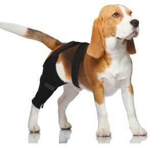 Dog Rear Leg Recovery Sleeve for TPLO to Stop Licking, Wound Surgical Cover After ACL Surgery, Leg Wrap for Back Hip, Thigh, Knee, Dog Cone Collar Alternative (Left Leg, L)