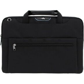 Brenthaven Elliot Carry Case Protective Bag with Pocket Fits 14 inch MacBook Laptop Chromebook Tablet - Durable, Fully Padded and Lightweight for Professionals, Office, Commercial and Business - Black