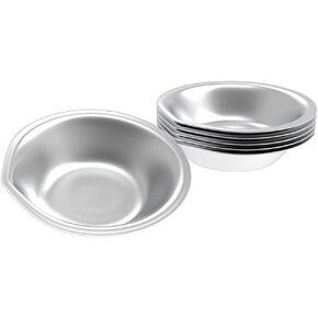18 Pcs Paint Palette Stainless Steel Watercolor Paint Mixing Palette Dish Round Paint Tray Pigment Mixing Plate for Watercolor Gouache Acrylic Oil Painting