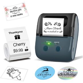 2 Inch Label Maker - L7 Thermal Label Printer Portable Bluetooth Label Maker with Tape,Support with Android&IOS, Easy to Use for Office, Home, Business, Clothing, Address, Mailing(with 1 Roll Label)