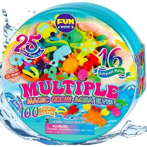 Summer Multiple Magic Aqua Elves Toy Kit for Kids, FunKidz Water Fairy Gel Kit Squishy Kit for Girls Activities for Boys Ages 3+