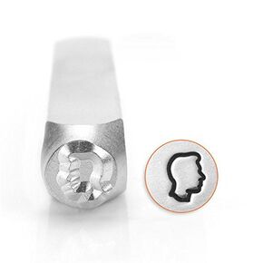 ImpressArt- 6mm, Boy Profile Metal Stamp