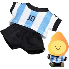 17cm Doll Soccer Jersey Outfit - Football Kit with Jersey & Shorts for 1st/2nd/3rd Gen, Sporty Costume for Blind Box Collection (Blue)