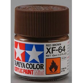 Tamiya 81764 Acrylic Mini XF64 Red Brown 1/3 Oz