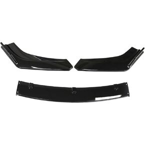 Spoiler Separator, 3PCS Front Bumper Lip Spoiler Side Splitter Deflector Cover Body Kit Guards Compatible with Honda Civic 2016 2017 2018 2019 Car Accessories(Carbon Fiber)