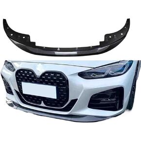 Spoiler Separator, Compatible with BMW 4 Series 425i 430i G22 G23 G26 2020 + Lower Front Bumper Lip Body Kit Under Spoiler Splitter Deflector Lips Cover Guard(Carbon Fiber)