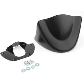 Zhisheng Motor Black Front Chin Spoiler Lower Fairing Cover for Harley Dyna FXD FXDB FXDC FXDF FXDL FXDX FXDWG 2006-2015, Matte Black