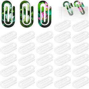 Sublimated Blank Acrylic Paper Clips,30 Pcs 4x2in Personalized Jumbo Sublimated Bookmarks - Sublimated Bookmarks and Scrapbooking Blanks - Jumbo Paper Clips for DIY Designs - School Supplies