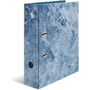 HERMA 19650 A4 Nature Ice Folder, 7 cm Wide, Sturdy Cardboard, Coloured Outer and Inner Print with Touchtic Finish, Recipe Folder, Ring Binder, Lever Arch File, Office Folder, Motif Folder