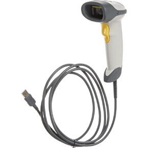 Motorola LS2208 General Purpose Handheld 1D Bi-Directional Laser Barcode Scanner, White (Renewed)