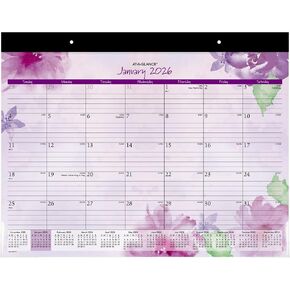 AT-A-GLANCE® Beautiful Day 2026 Monthly Desk Pad Calendar, Standard, 21 3/4" x 17"
