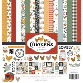 Echo Park Paper Chickens Collection Kit, Various