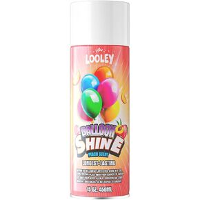 Balloon Shine Spray, 20 fl.oz 7+ Days Ultra Lasting High Shine Balloon Spray, Waterproof and Instant Gloss Formula, No-Wipe Design, Fragrance-free, Perfect for Party and Event Decorations