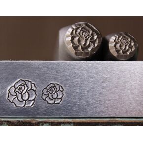 8mm and 6mm Rose Flower Metal Punch Design 2 Stamp Set - Supply Guy - CH-419418