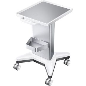Medical Utility Cart with 4 Swivel Wheels, 100 lbs Capacity for PSP10/PSP15 Shockwave Machines, Beauty, Medical, Office & Home Use Equipment, 15.7x17.3 in Non-Slip Platform & Gel Tray
