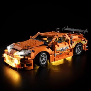 Kyglaring LED Lighting Kit for Lego Technic Fast and Furious Toyota Supra MK4 Model Set, Compatible with Lego 42204, Bricks Set Not Included(Classic Version)