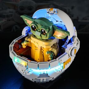 BOOZUU Light Kit for Lego-75403 Grogu with Hover Pram - Lighting Compatible with Lego Star Wars Grogu with Hover Pram 75403 Building Set for Adults (Lights Only, No Lego Set)