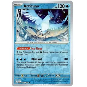 Pokemon - Articuno 144/165 151 - Reverse Foil - Single Card
