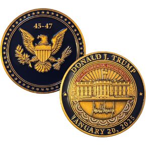 President Donald J. Trump 2025 Presidential Inauguration Challenge Coin 45-47