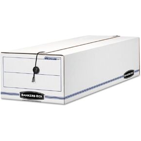 Bankers Box LIBERTY Check and Form Boxes, Standard Set-Up, String and Button, 9 1/2 x 23 1/4 x 6 Inches, Case of 12 (00022)