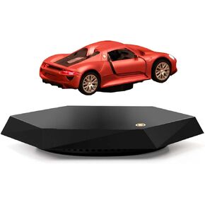Tizee Levitating Display Model Car,Magnetic Levitation Floating Display Stand - 360 Degree Rotation, for Home Office and Store Decor (Silver)