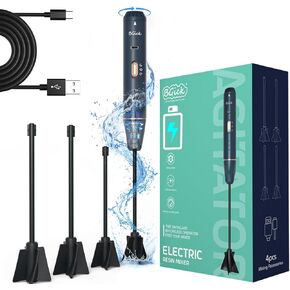 خلاط الراتنج المطور ، خلاط قابل لإعادة الشحن باليد مع فقاعات تقليل ، خلاط راتنج الايبوكسي للراتنج ، خلط السيليكون ، قوالب الراتنج ، الحرف اليدوية DIY (شملت 4 أجزاء من أجهزة الكمبيوتر) (أبيض) in Kuwait