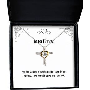 Gag Fiancee Gifts, You are the light of my life and the reason for my happiness. I, Best Cross Dancing Necklace For From, Fiancee present gift ideas, Unique fiancee present gifts, Personalized